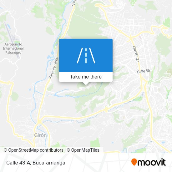 Mapa de Calle 43 A