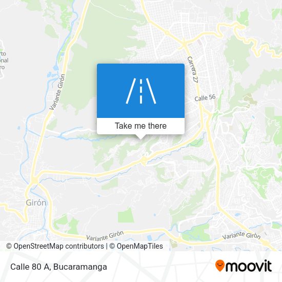 Mapa de Calle 80 A