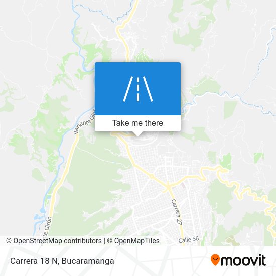 Mapa de Carrera 18 N