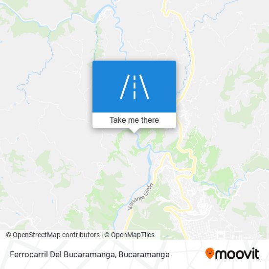 Mapa de Ferrocarril Del Bucaramanga