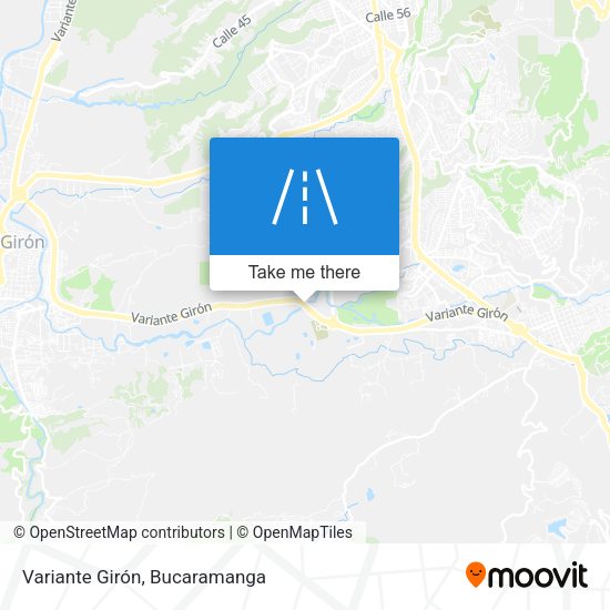 Variante Girón map