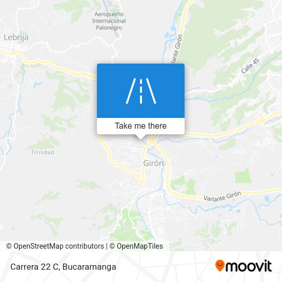 Mapa de Carrera 22 C