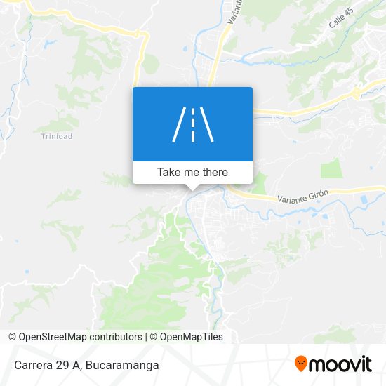Mapa de Carrera 29 A