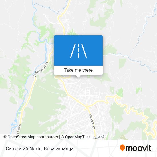 Mapa de Carrera 25 Norte