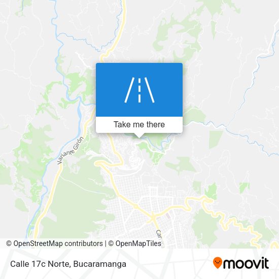Mapa de Calle 17c Norte