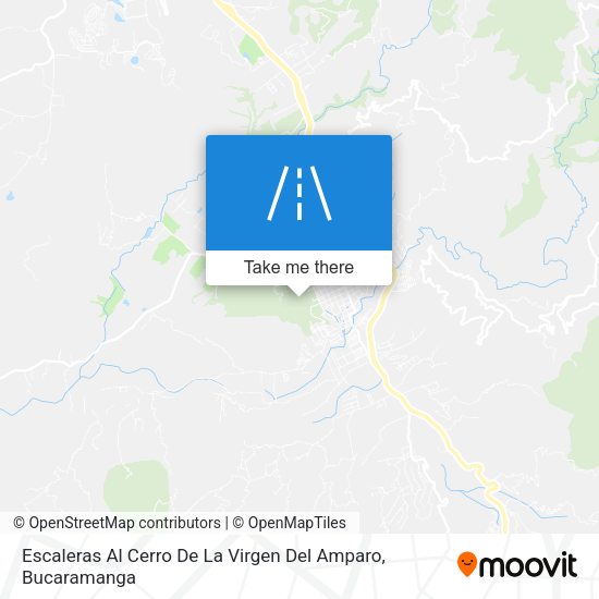 Mapa de Escaleras Al Cerro De La Virgen Del Amparo