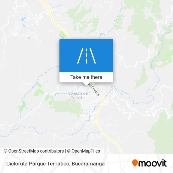 Cicloruta Parque Temático map