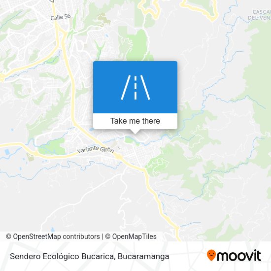 Sendero Ecológico Bucarica map