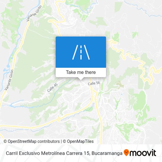 Carril Exclusivo Metrolínea Carrera 15 map