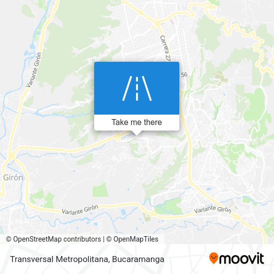 Transversal Metropolitana map