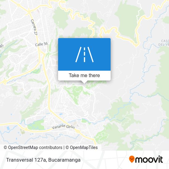 Mapa de Transversal 127a