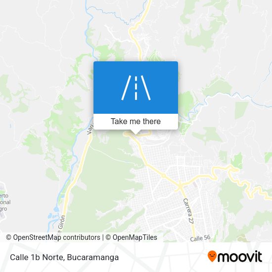 Mapa de Calle 1b Norte