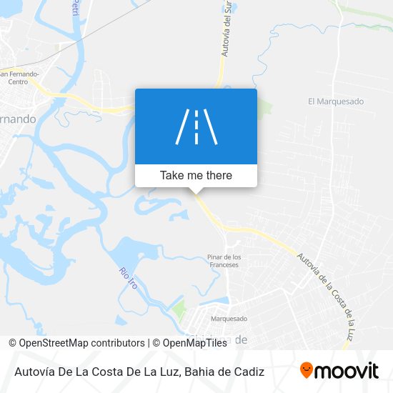 Autovía De La Costa De La Luz map