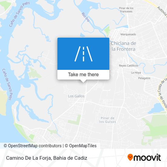 Camino De La Forja map