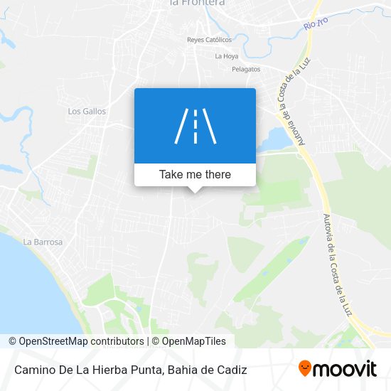 Camino De La Hierba Punta map