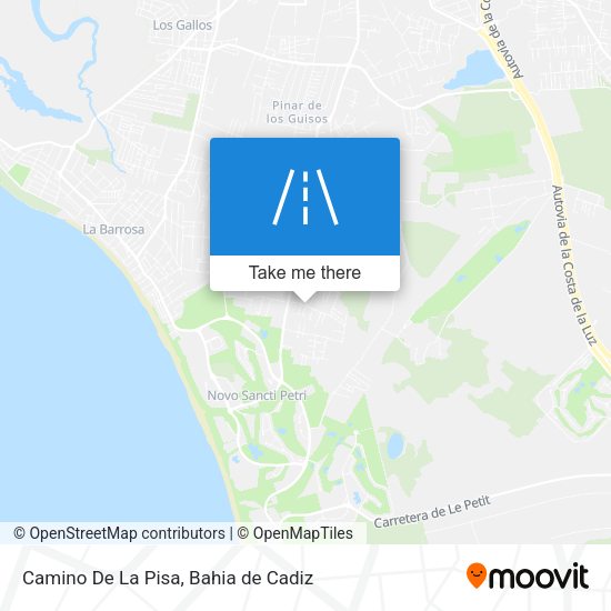 Camino De La Pisa map