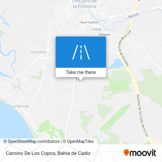 Camino De Los Copos map