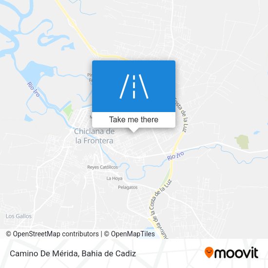 Camino De Mérida map