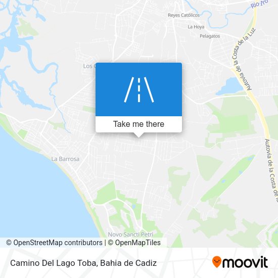 Camino Del Lago Toba map