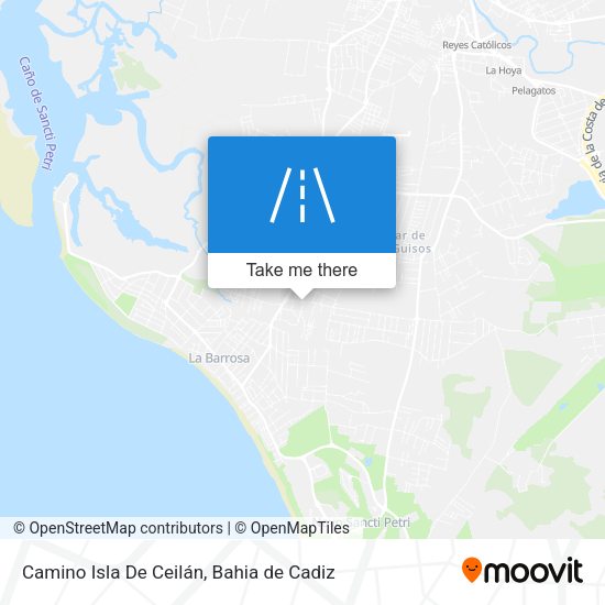 Camino Isla De Ceilán map
