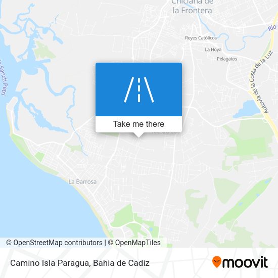 Camino Isla Paragua map