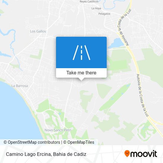 Camino Lago Ercina map