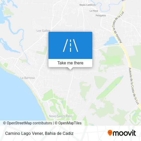 Camino Lago Vener map