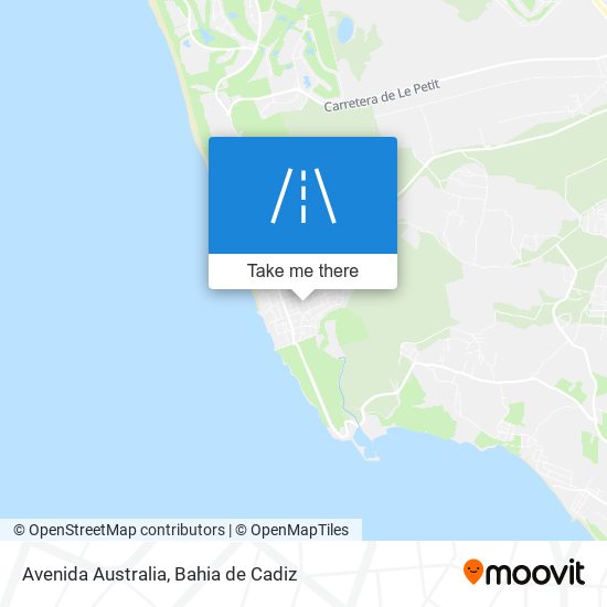 mapa Avenida Australia