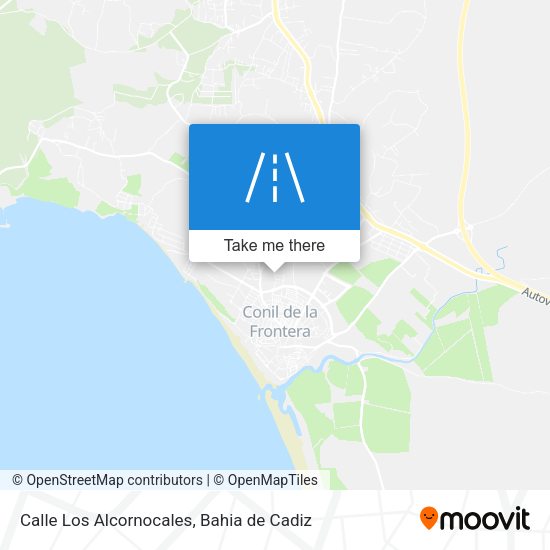 Calle Los Alcornocales map