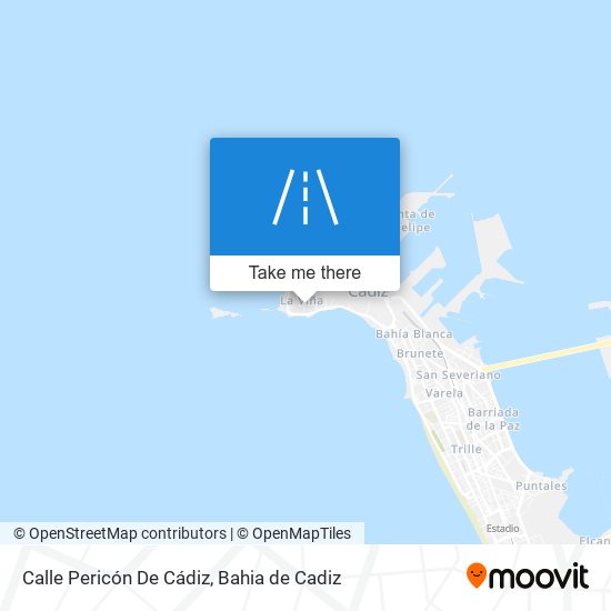 mapa Calle Pericón De Cádiz