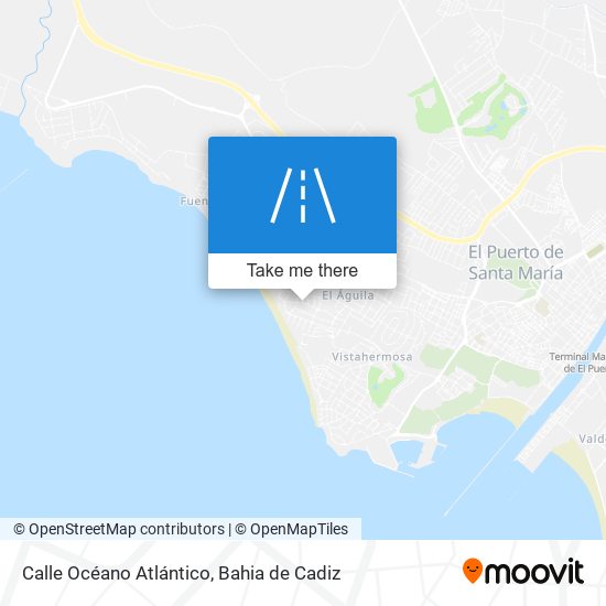 mapa Calle Océano Atlántico