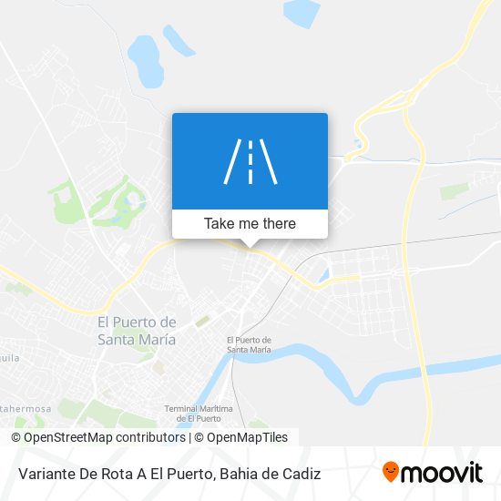 Variante De Rota A El Puerto map