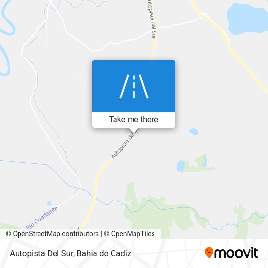 Autopista Del Sur map