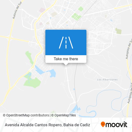 mapa Avenida Alcalde Cantos Ropero