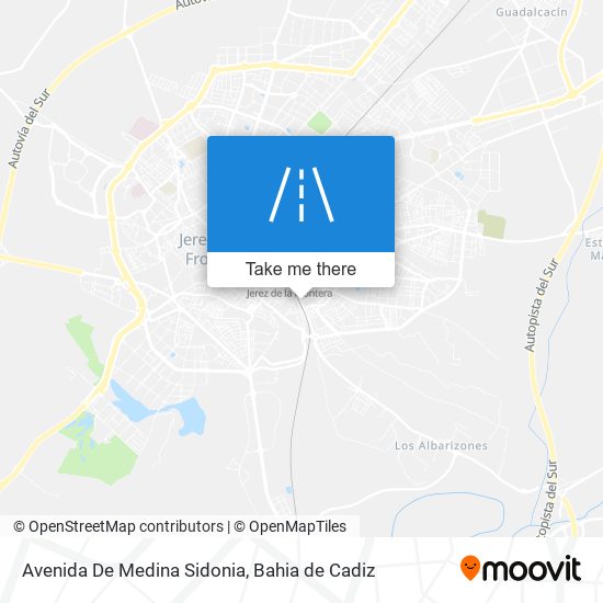 mapa Avenida De Medina Sidonia