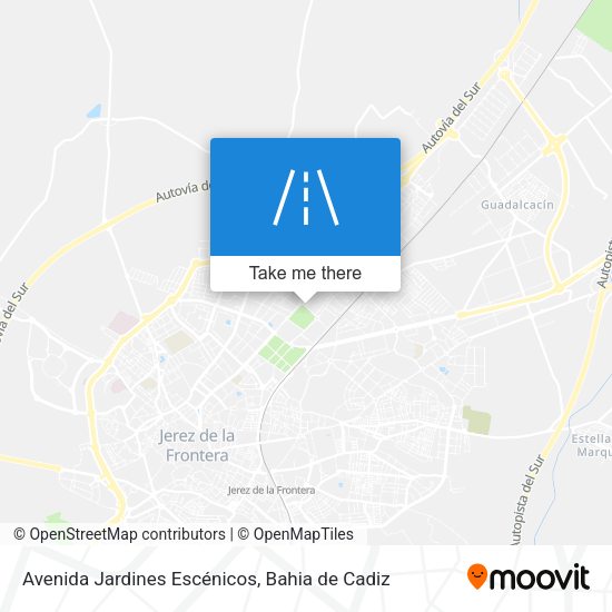 Avenida Jardines Escénicos map