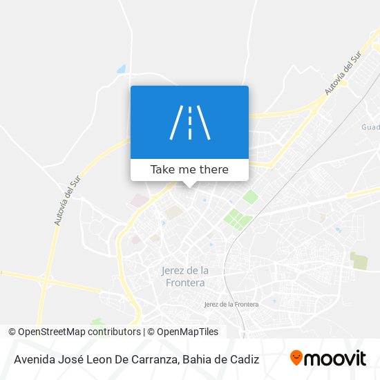 Avenida José Leon De Carranza map