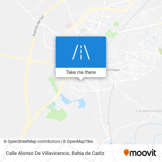 mapa Calle Alonso De Villavicencio