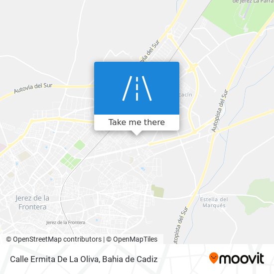 How to get to Calle Ermita De Oliva in Jerez De La Frontera by Bus or Train?