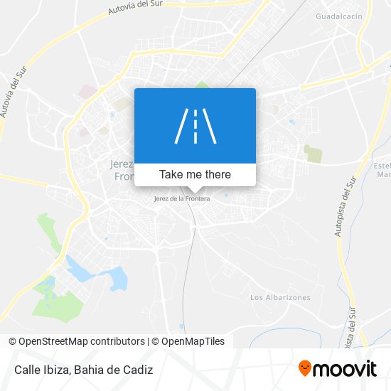 Calle Ibiza map