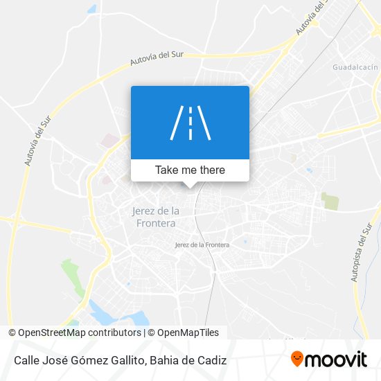 mapa Calle José Gómez Gallito