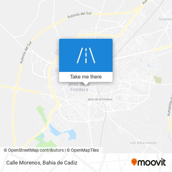 Calle Morenos map
