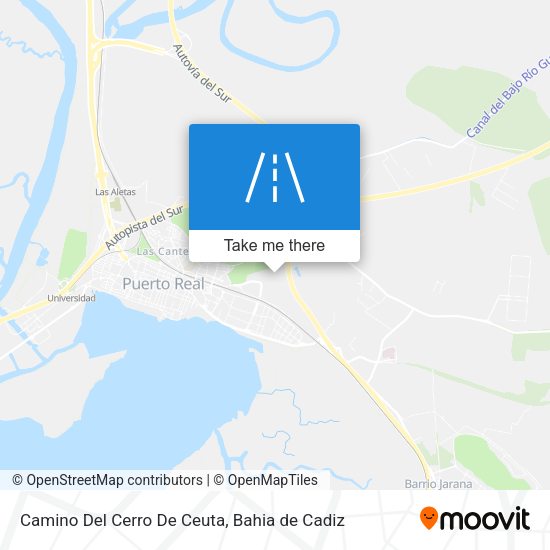 Camino Del Cerro De Ceuta map