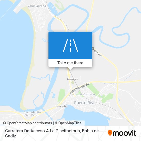Carretera De Acceso A La Piscifactoria map