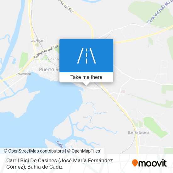 Carril Bici De Casines (José María Fernández Gómez) map