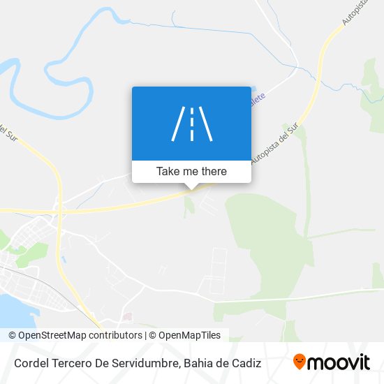 Cordel Tercero De Servidumbre map