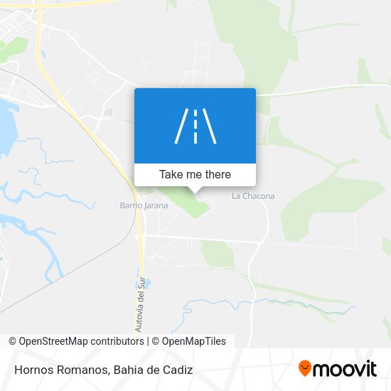 Hornos Romanos map