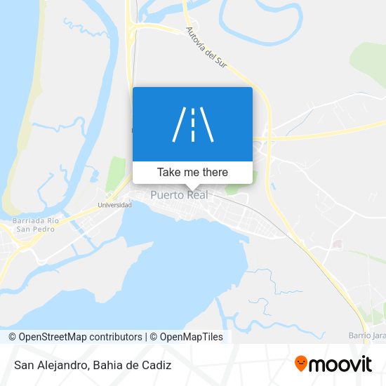 San Alejandro map