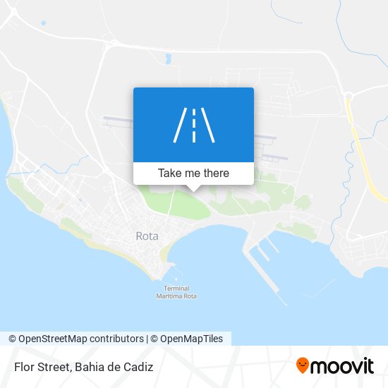 Flor Street map