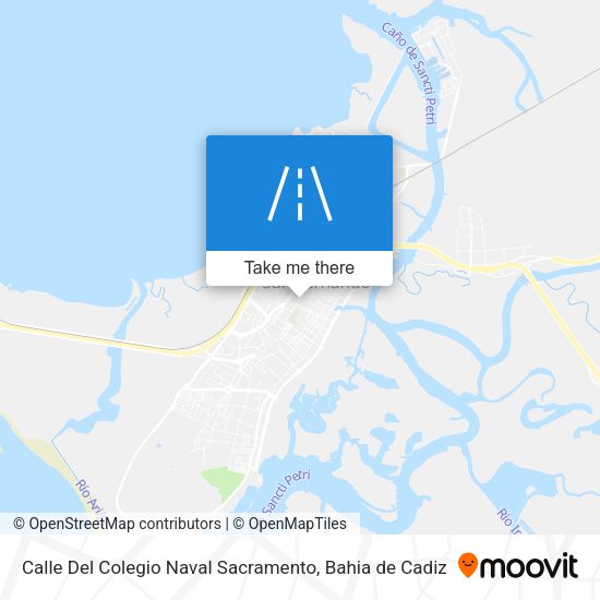 Calle Del Colegio Naval Sacramento map